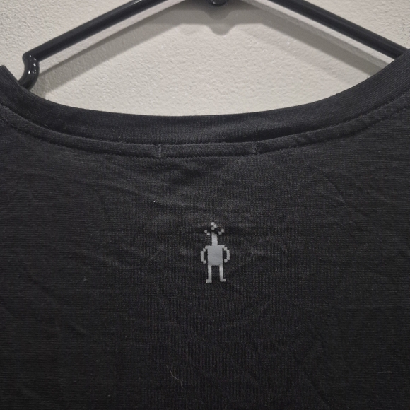 Smartwool Men's Short Sleeve Merino Wool Shirt Black - Picture 5 of 6